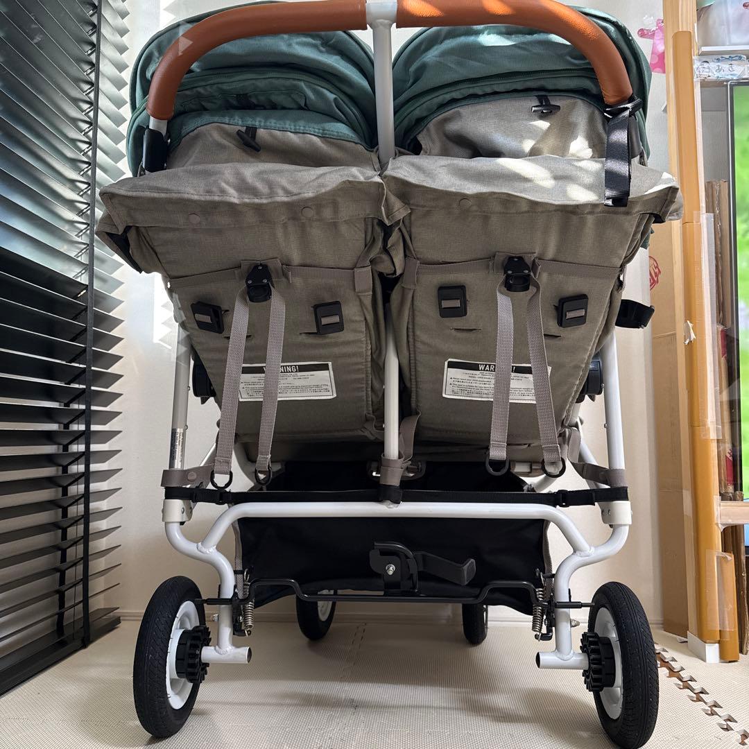 AIRBUGGY ココダブル　グレー　グリーン