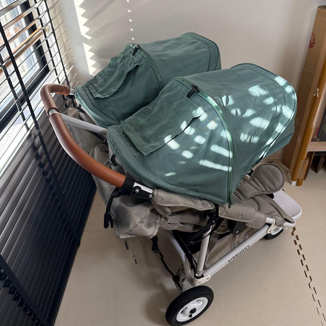 AIRBUGGY ココダブル　グレー　グリーン