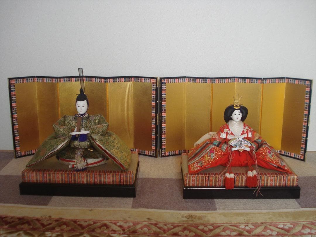雛人形　昭和レトロ　親王飾り　ヴィンテージ　古い人形　古今雛