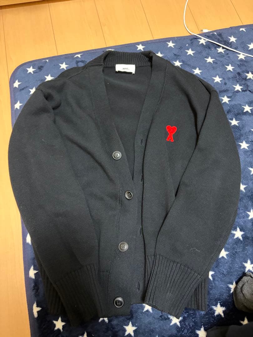 AMIPARISブラック カーディガン