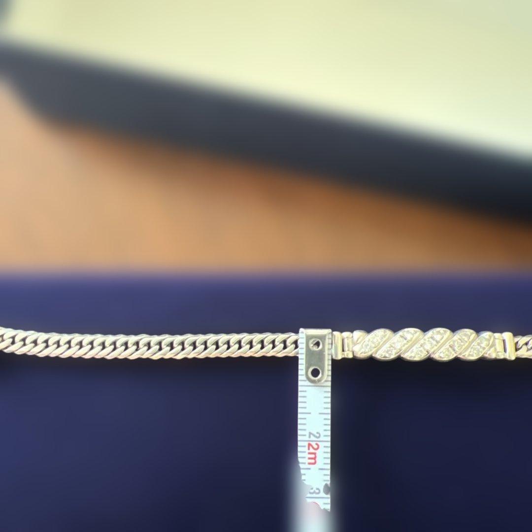 プラチナ850 ダイア0.5 ユニセックス　ブレスレット