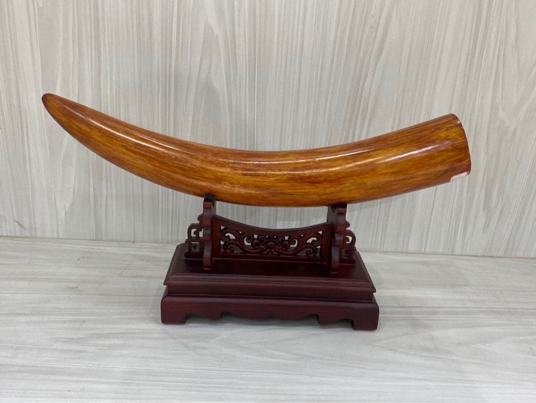 天然マンモス牙精巧な手作り彫刻羅漢置物