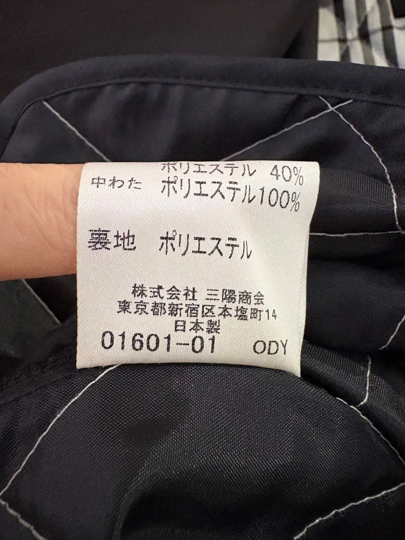 パ*！様 バーバリー　ブラック トレンチコート　M