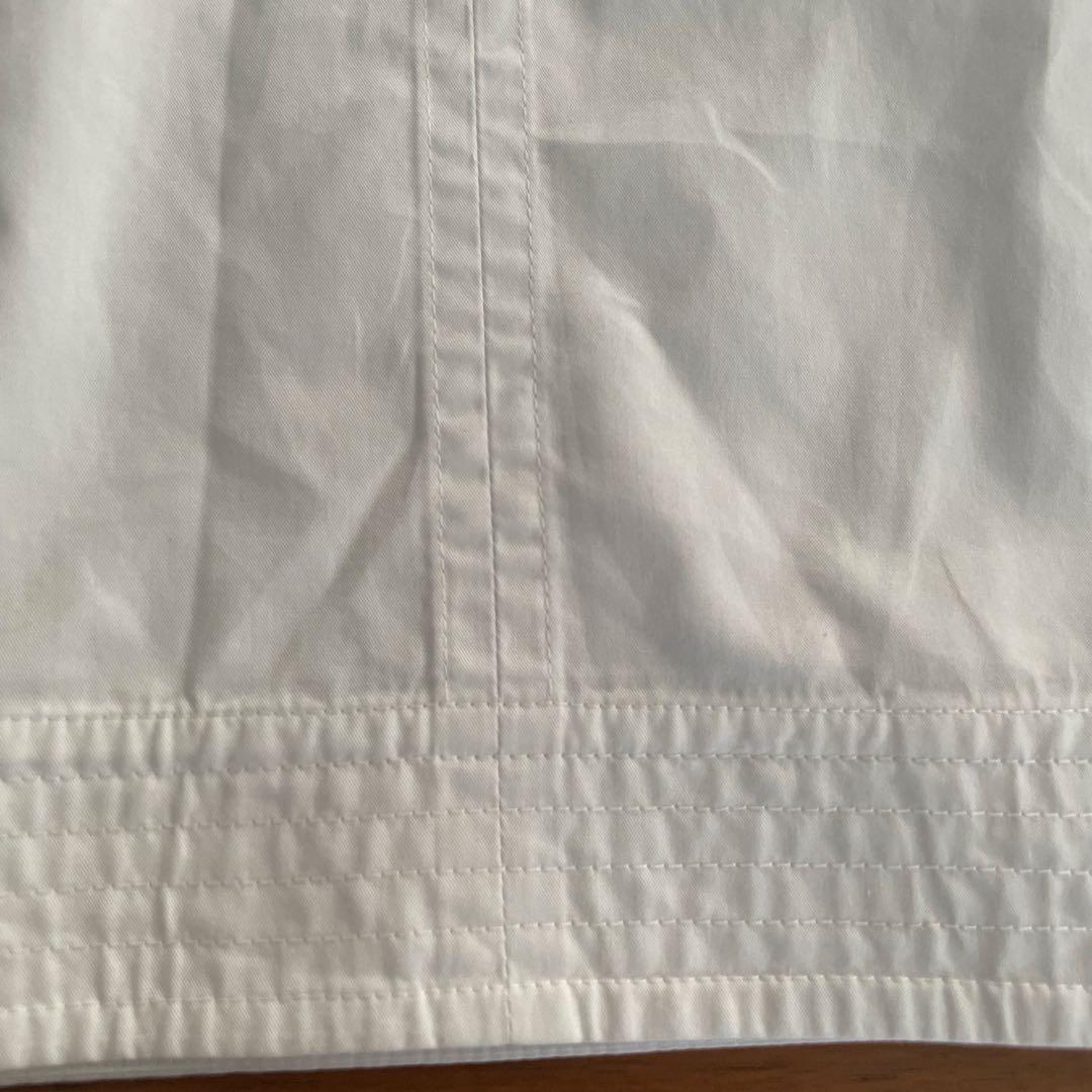 HERMES コットン白ブラウス