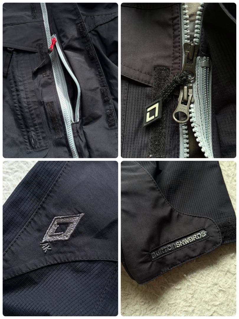 【美品】BURTON スノボ・スキーウェア セットアップ ゴアテックス AK 黒