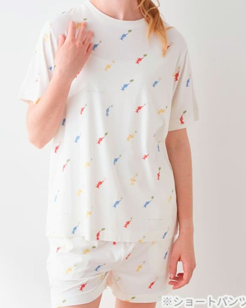 新品未使用　ジェラートピケ　ピクミン　コラボ　Tシャツ　短パン　2点
