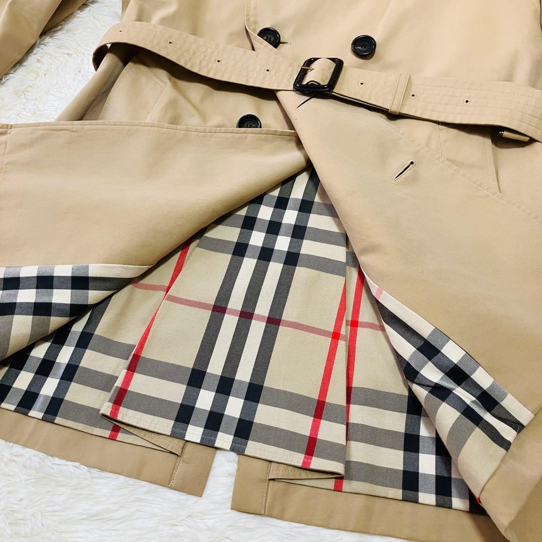 バーバリー ケンジントン トレンチコート メンズ ハニーベージュ コットン 美品