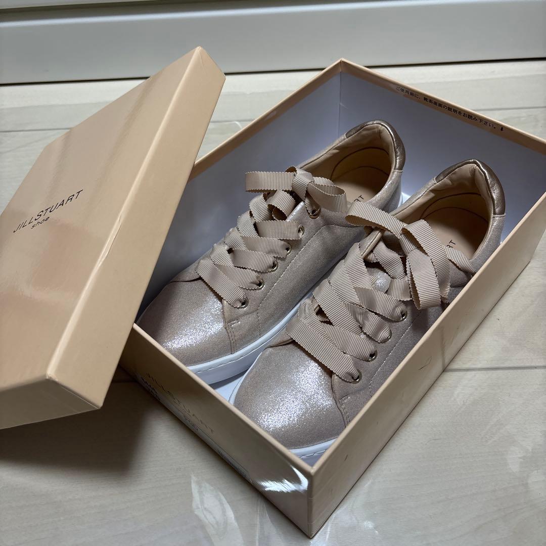 にゃんティ JILL STUART シューズ　24㌢　ピンクゴールド