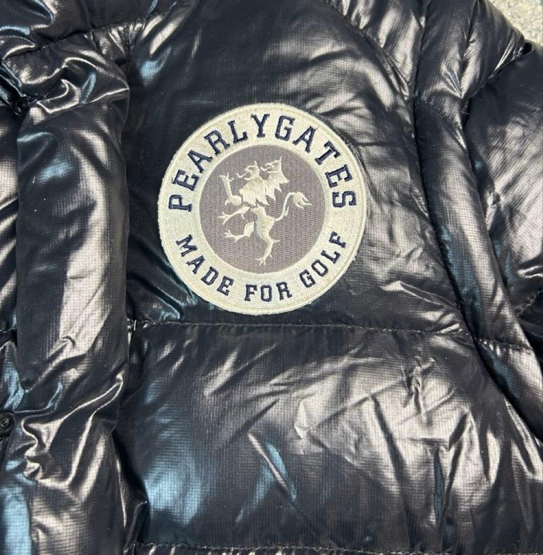 【美品】パーリーゲイツ 2WAY ダウンジャケット ベスト 黒 サイズ4 軽量