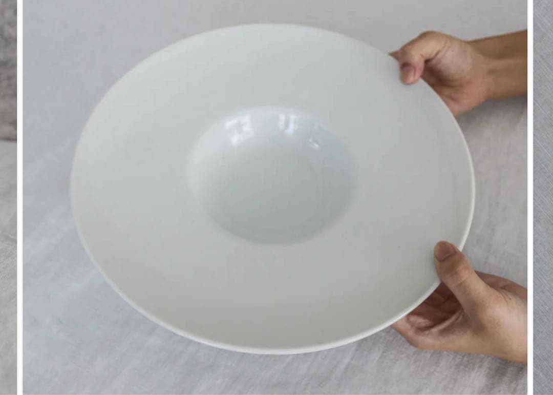 白い器/サラダスープ/パスタ皿26cm 4枚セット