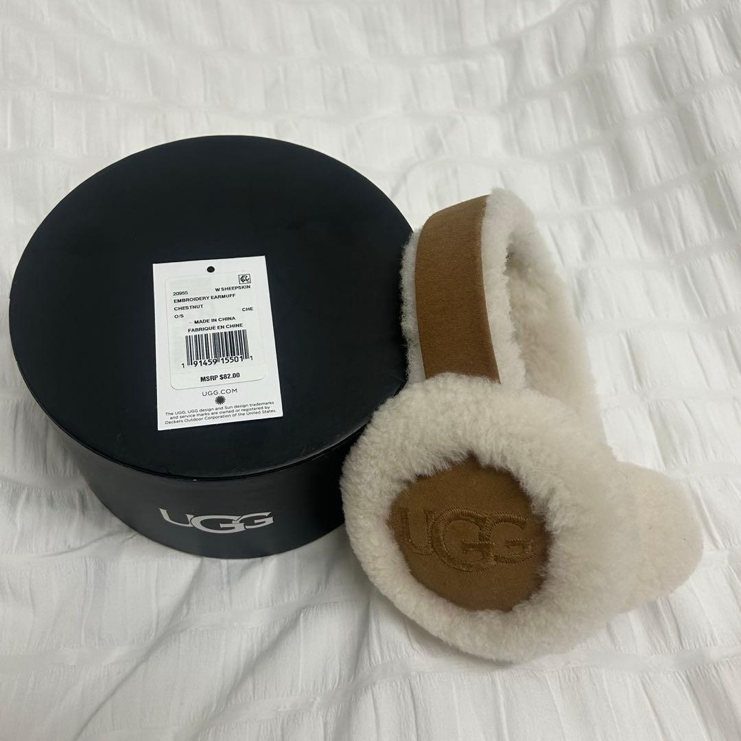 【本物・箱付き】UGG シープスキン イヤーマフ ベージュ