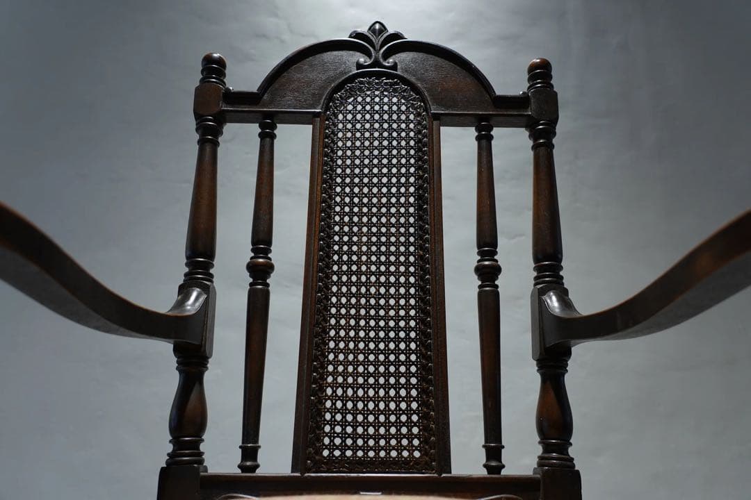 ドクターチェア　大正時代　アンティーク　Japanese antique 張替済