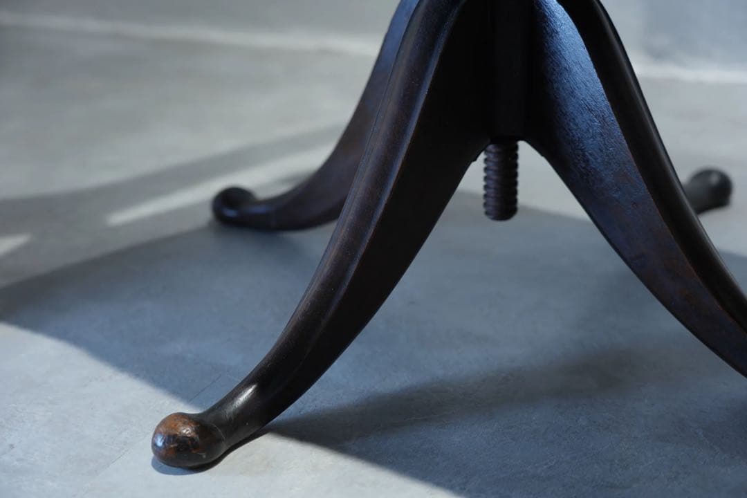 ドクターチェア　大正時代　アンティーク　Japanese antique 張替済