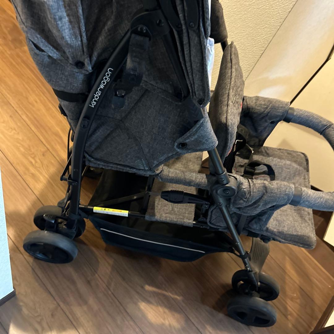 【訳あり】キンダーワゴン　Kinder wagon折りたたみ式二人乗りベビーカー