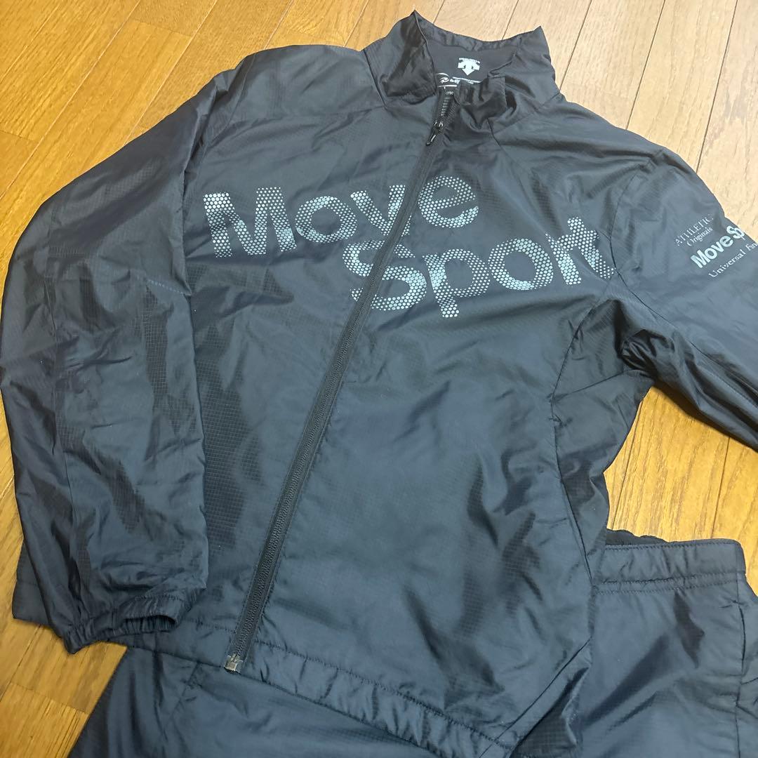 デサント cosmicTHERMO DESCENTE ウインドブレーカー 上下黒