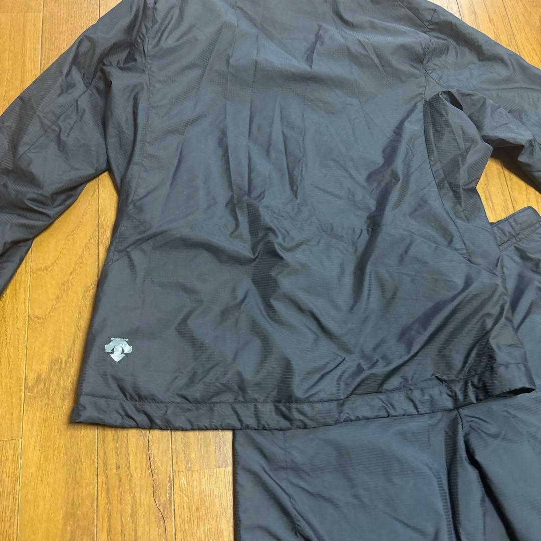 デサント cosmicTHERMO DESCENTE ウインドブレーカー 上下黒
