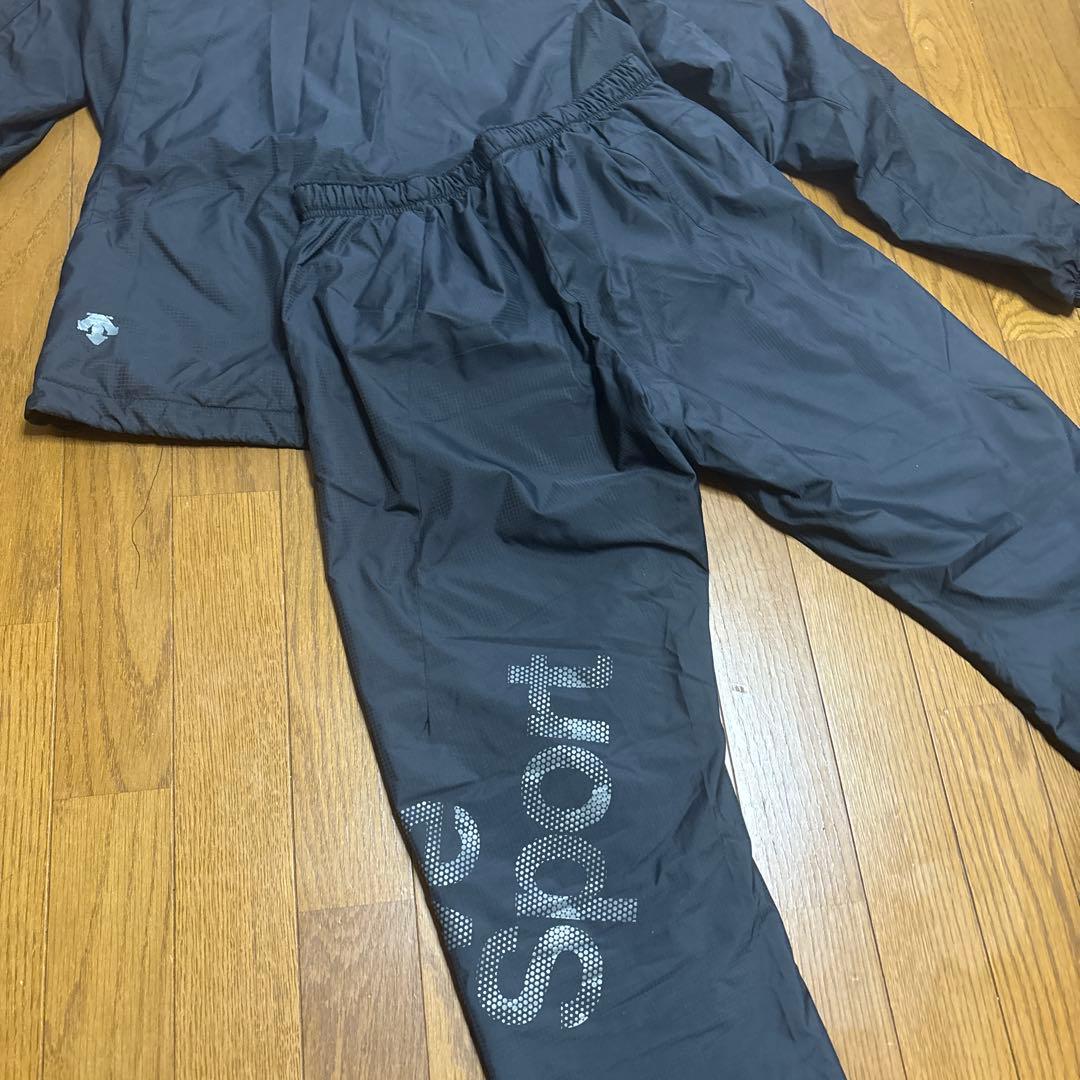 デサント cosmicTHERMO DESCENTE ウインドブレーカー 上下黒