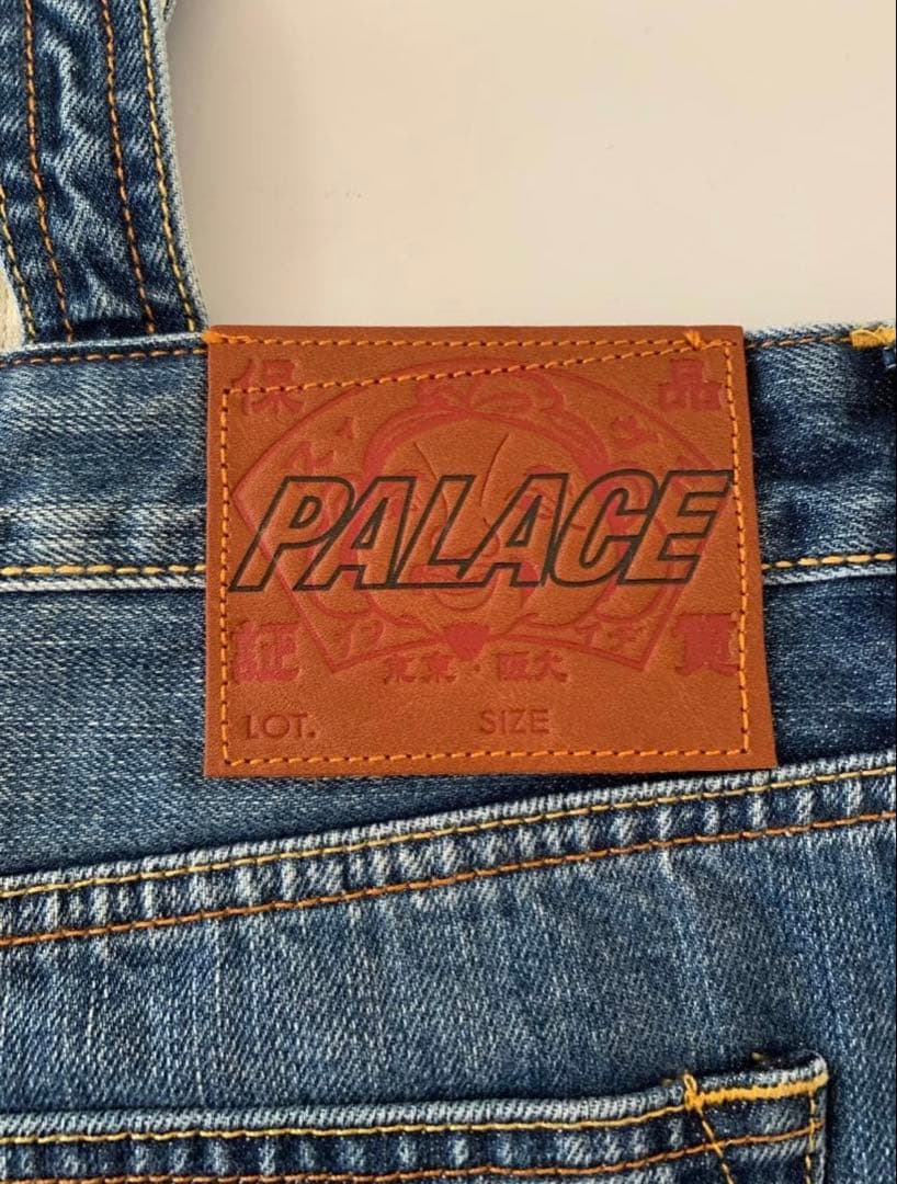 PALACE EVISU ロゴプリント デニムトートバ ッグ