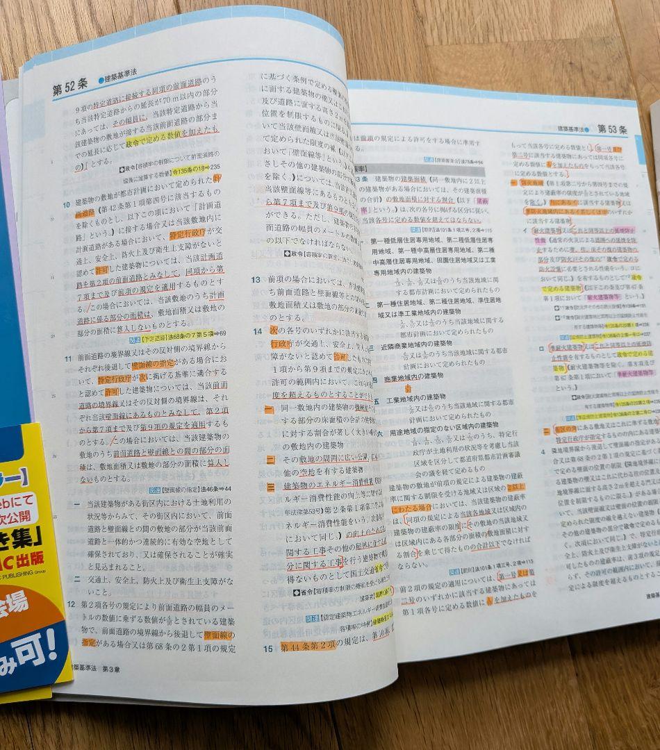 【限定セール】2026年度版 建築基準関係法令集　一級建築士　TAC線引き済