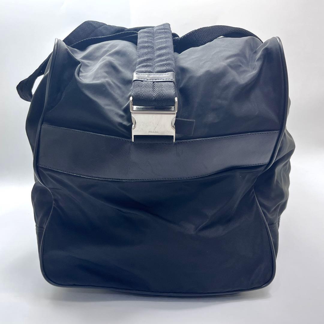 PRADA プラダ 三角ロゴ 2way ボストンバッグ ナイロン ブラック