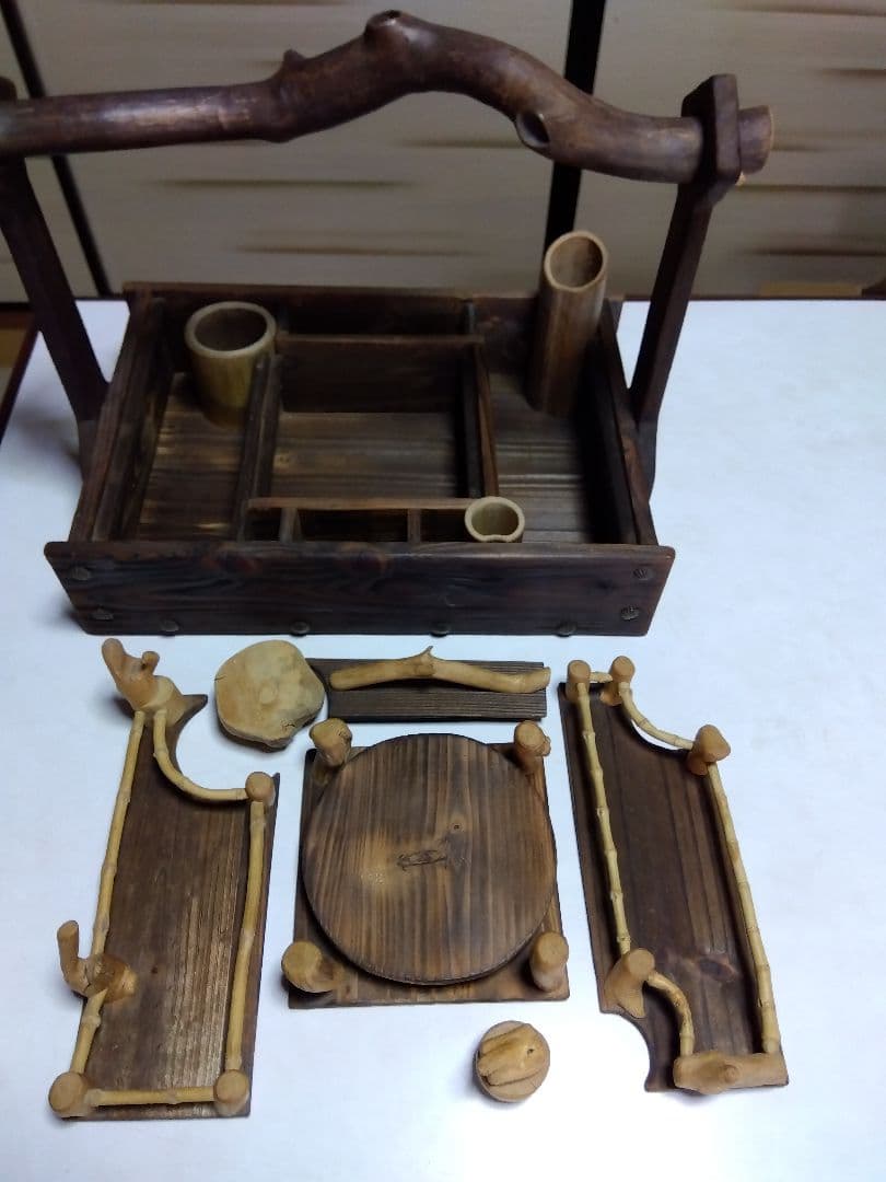 木製 手作り　煙草盆　芝居　小道具