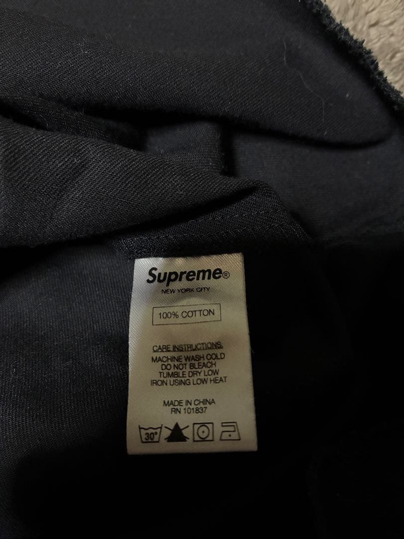 Supreme 半袖シャツ S 黒 100%コットン