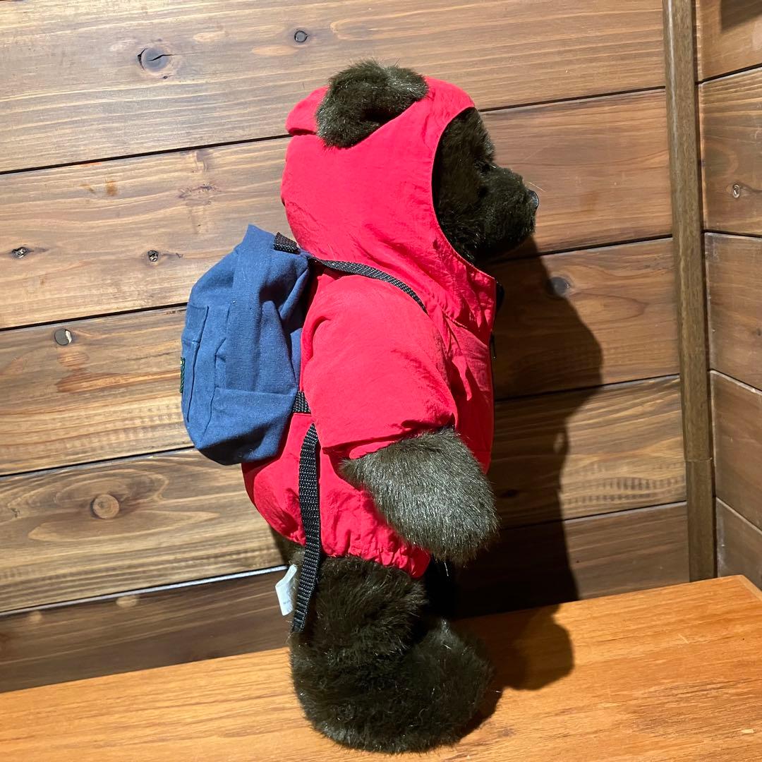 llbean teddy bear コラボ　ぬいぐるみ　アノラックパーカー　赤