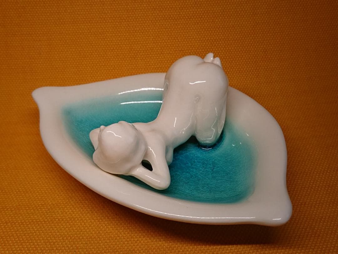 ビンテージ　人形　陶器　オブジェ　置物　インテリア　工芸品　美術品　A2935
