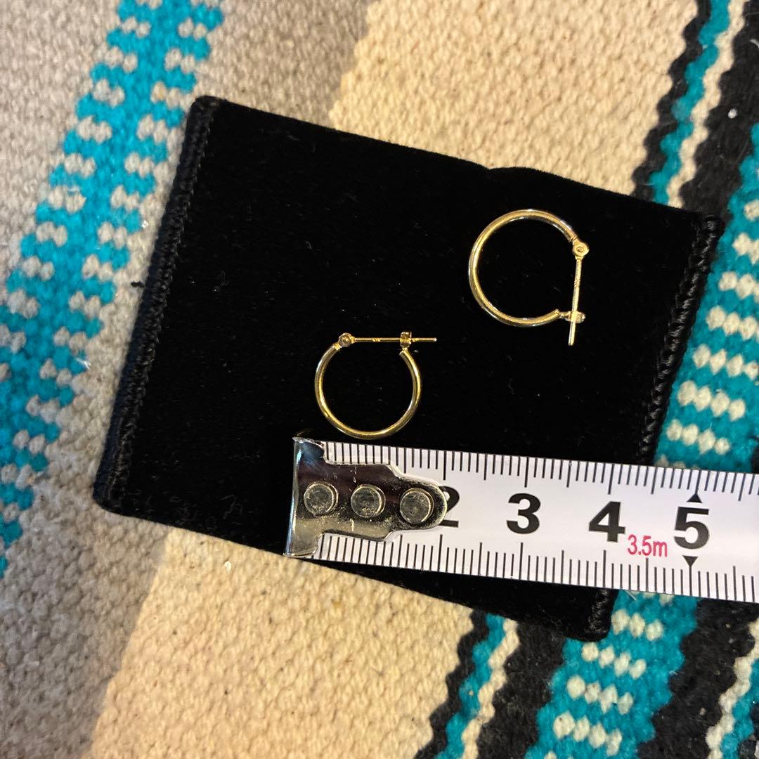 K18 YG ピアス フープピアス 18金 アクセサリー