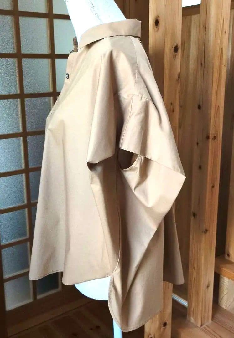 未使用品　ルーニィ♥フレンチスリーブシャツ　ブラウン　36