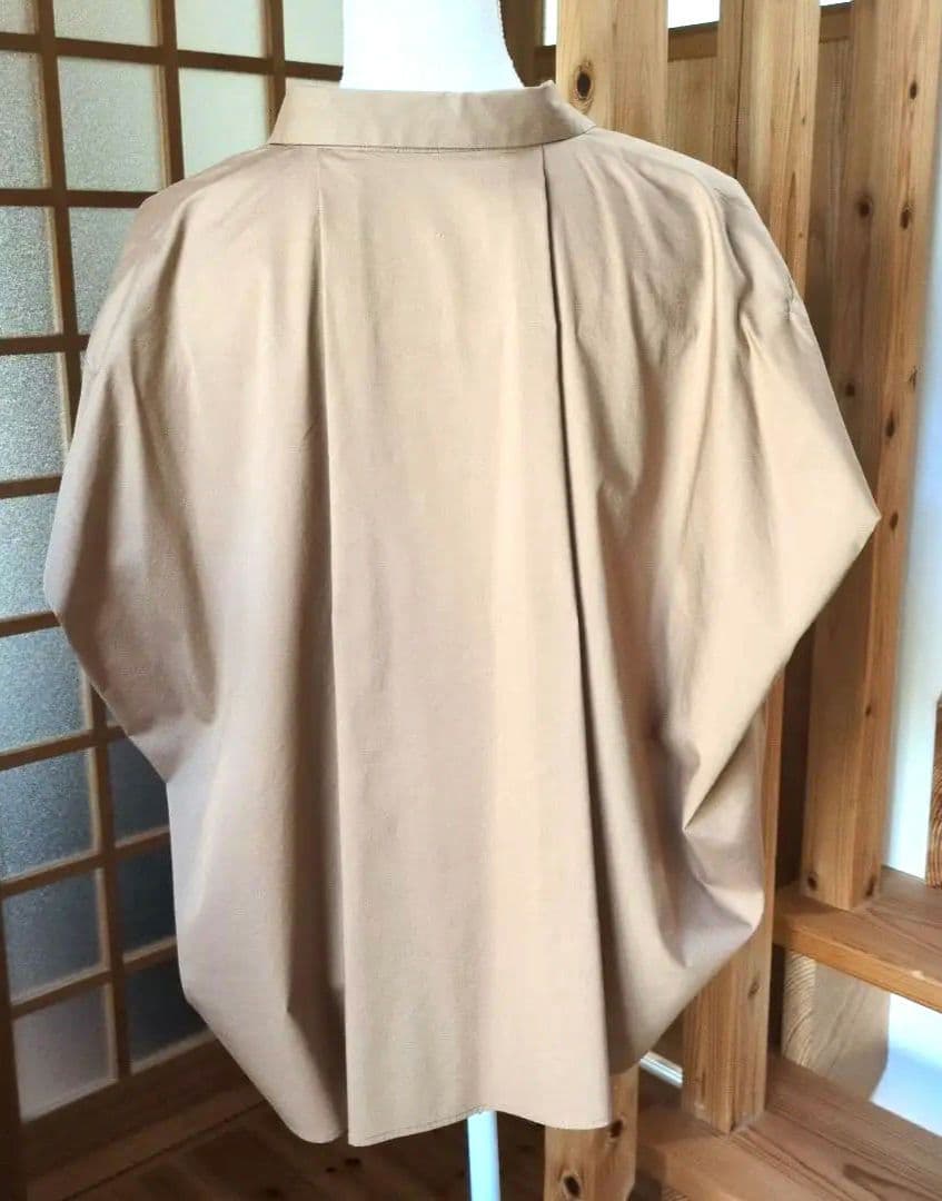 未使用品　ルーニィ♥フレンチスリーブシャツ　ブラウン　36