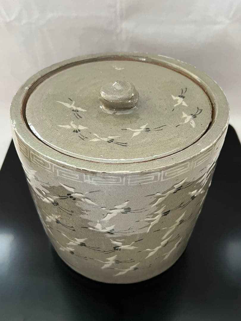 出雲焼 水指 11代 長岡空権 茶道具