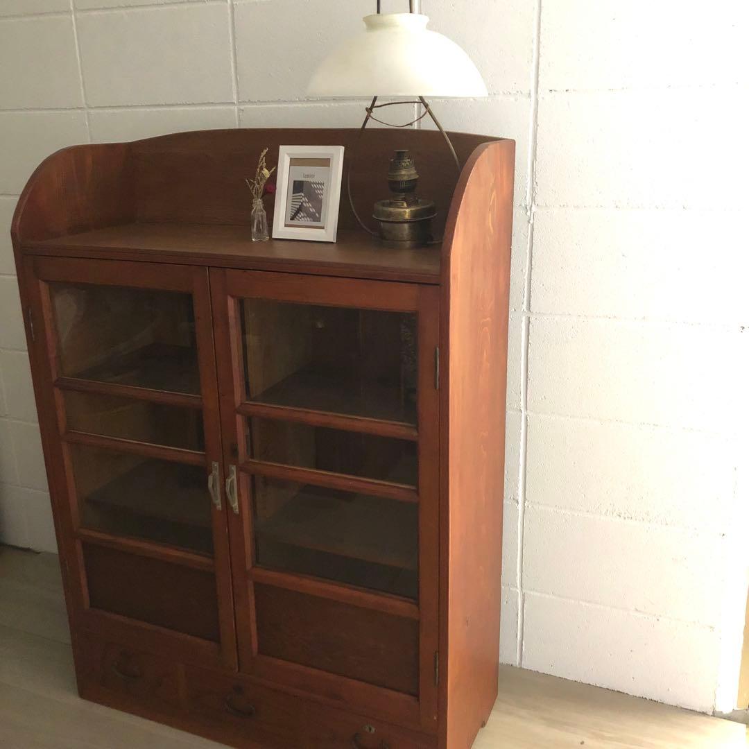 古家具　戸棚　キャビネット　木製　飾り棚　ウッドラック