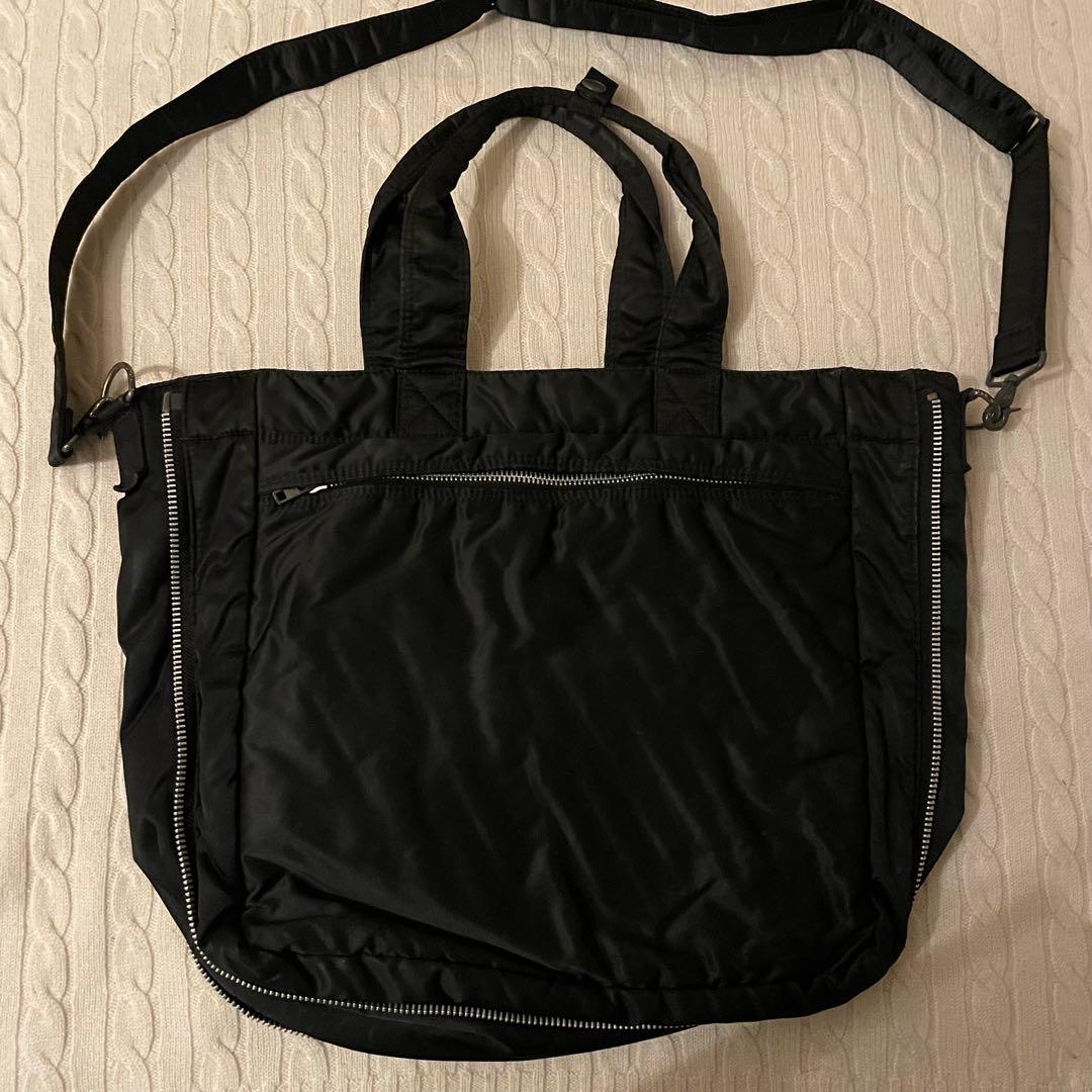 【希少✨】PORTER タンカー 2way トートバッグ サイドジップ 大容量