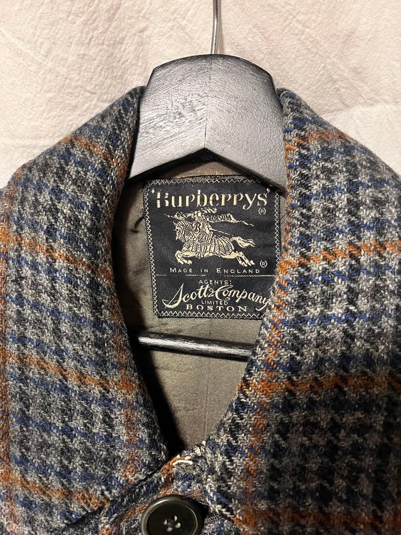 co　希少vintage　Burberry ウールステンカラーコート