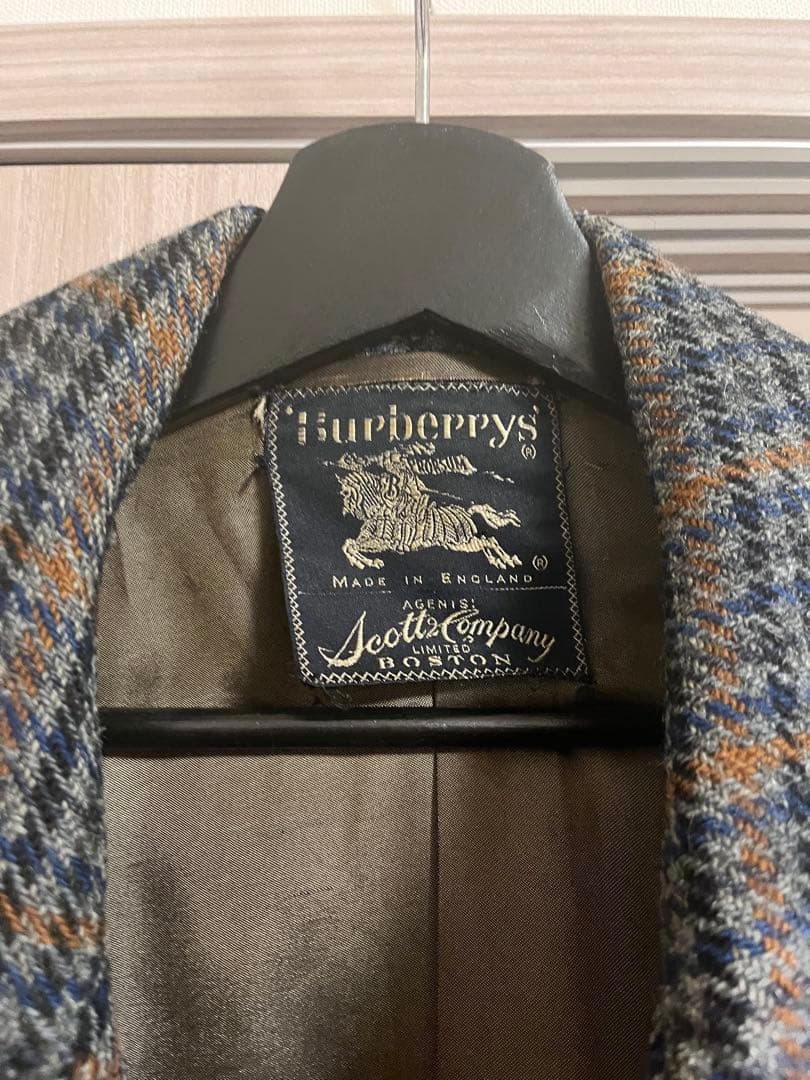 co　希少vintage　Burberry ウールステンカラーコート