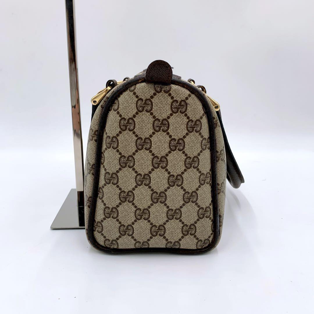 【美品✨】Gucci グッチ　GG柄　シェリーライン　ハンドバッグ　レザー