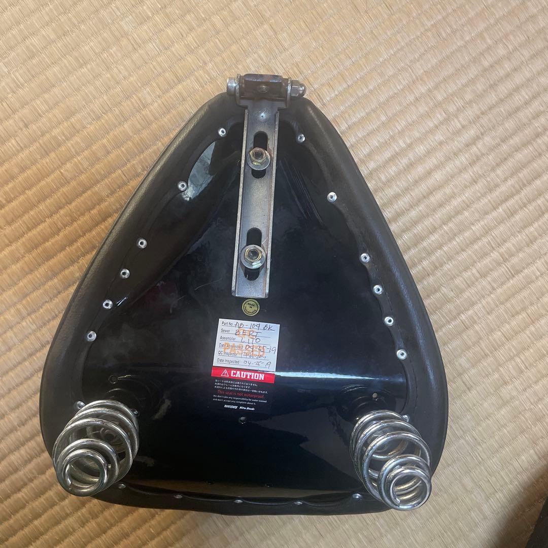 ブラックバイクシート ダブルスプリング