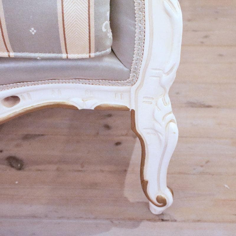 二人掛けソファ 幅190cm ロココ 白家具 ダブルソファ 602-1032