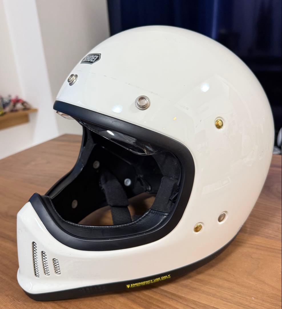 SHOEI EX-ZERO オフホワイト XL バイザー付き
