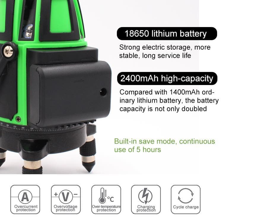 5ライン6点　グリーンレーザー墨出し器墨出し機水準器測定器水平器墨出器/高精度