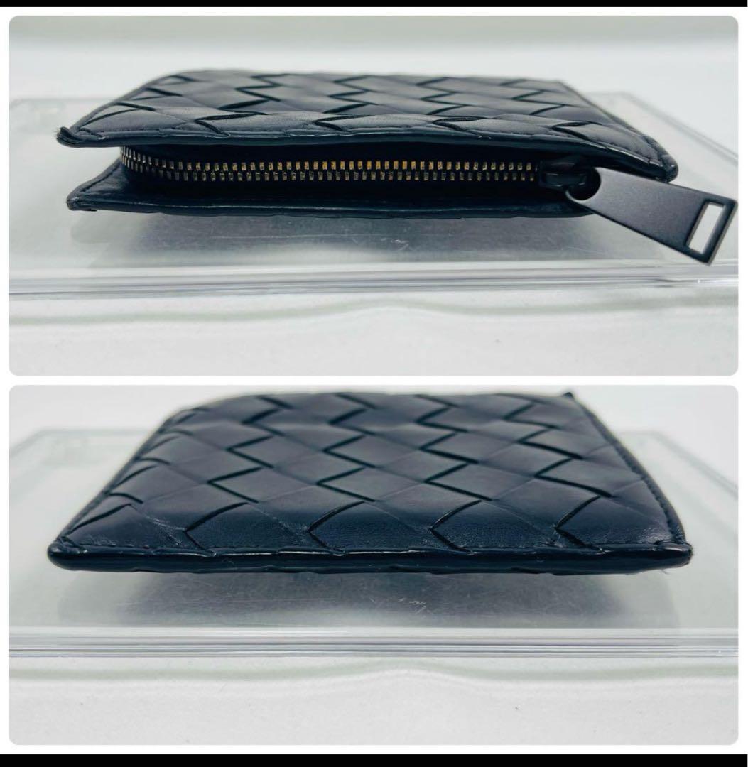 Bottega Veneta ボッテガヴェネタL字コンパクト財布レザー黒