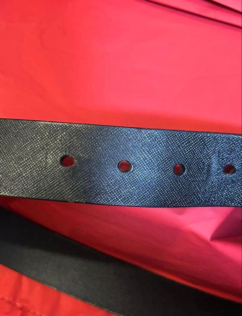 PRADA レザー ベルト 36/90