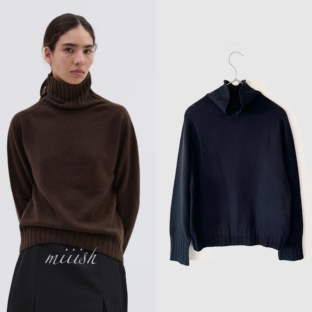 マーガレットハウエル 最高級スコティッシュカシミヤ100%タートルニット美品