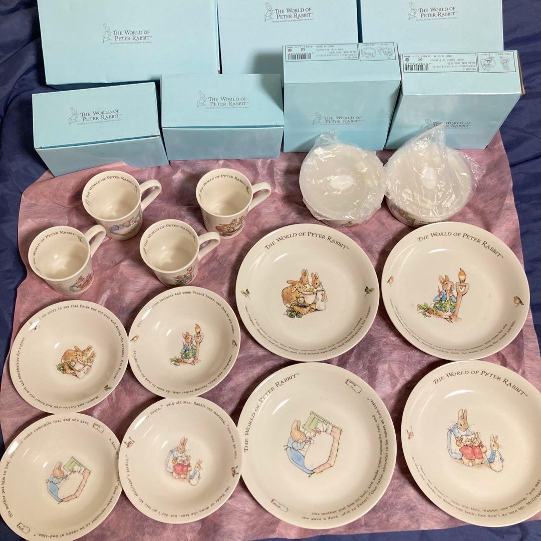 【レア】ピーターラビット パスタカレー皿 キャニスター サラダボウル マグカップ