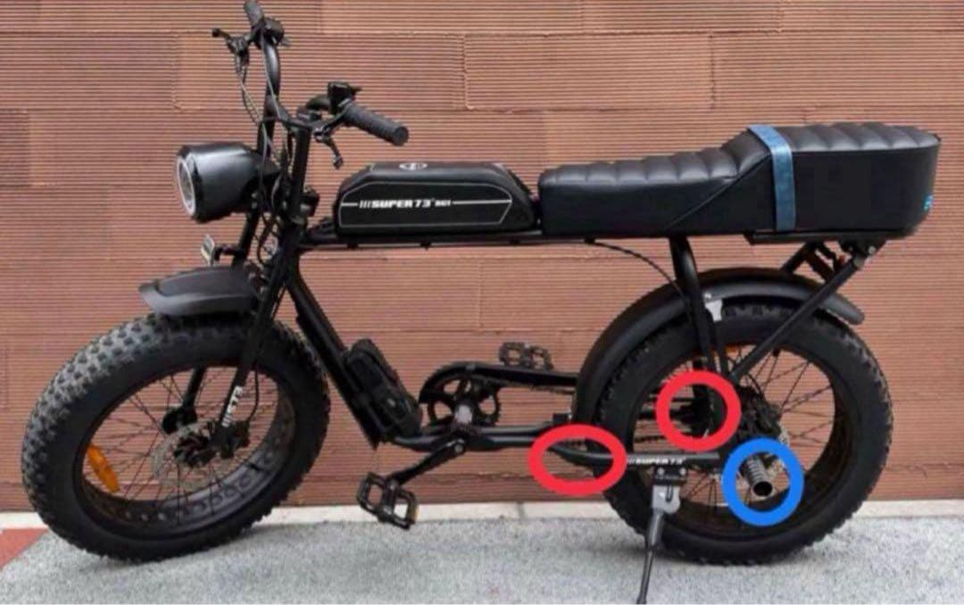 【激レア・数量限定】super73ペグ全eバイク自転車ペグ特注フットレストペダル