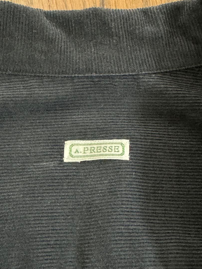 ＜A.PRESSE＞24SS Vintage Corduroy OP Shirt
