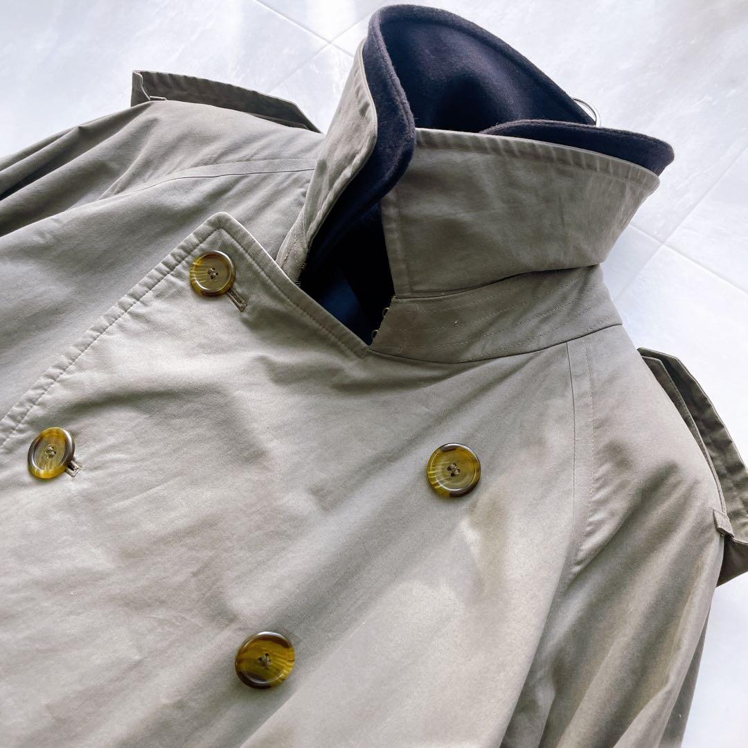 【希少】 Burberry トレンチコート 一枚袖 フルセット カーキ 34