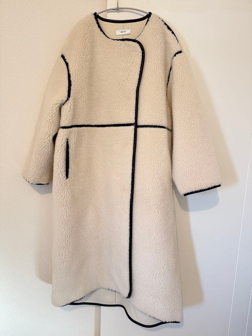 AKTE アクテ ボアロングコート ￼￼フリーサイズ ￼ アウター