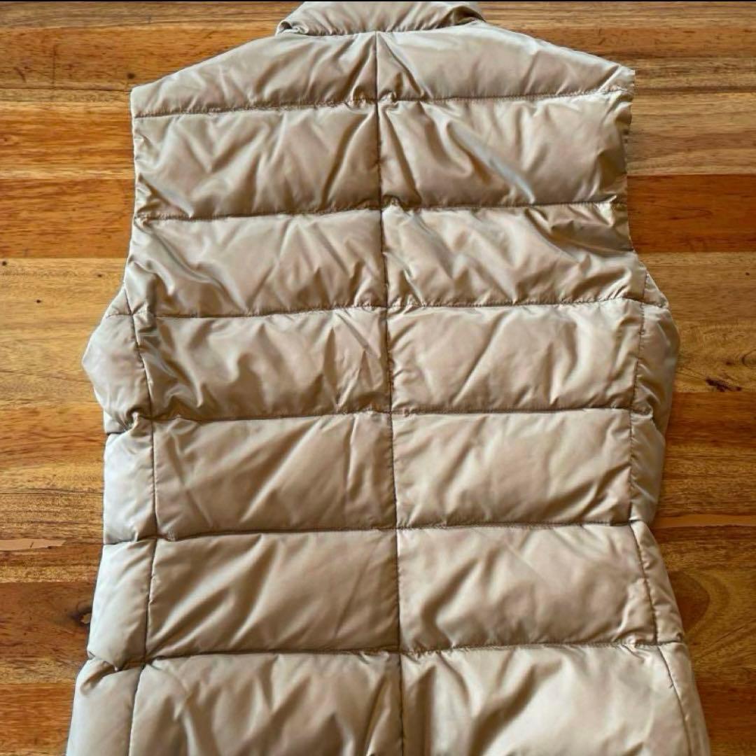 MONCLER ベージュ ダウンベスト サイズ0 Sサイズ